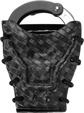 Basketweave Kydex Handcuff Case/holster/holder fit 1.5" 1.75" 2.0 and 2.25'' Belt | Gun & Flower