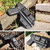 Holster Compatible with Glock 19 19X 23 32 45 w/Olight Baldr Mini, Light Bearing Holster, Adj. Retention, Right Hand | Gun & Flower