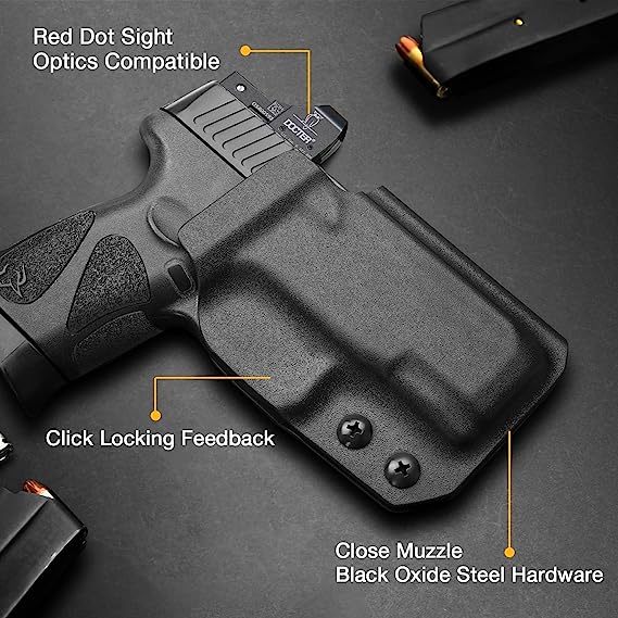 Kydex OWB Holster for S&W M&P Shield 9mm/.40 with Integrated Laser , Right Hand | Gun&Flower