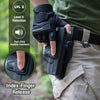 Duty Holster Level II Retention OWB Open Carry,Compatible with Glock 19 19X 44 45 (Gen 3-5)  G23 (Gen3-4) , Fit Duty Belt 1.5’’ 1.75’’ 2.0’’ 2.25’’, Not Fit G23 Gen5, Righ Hand