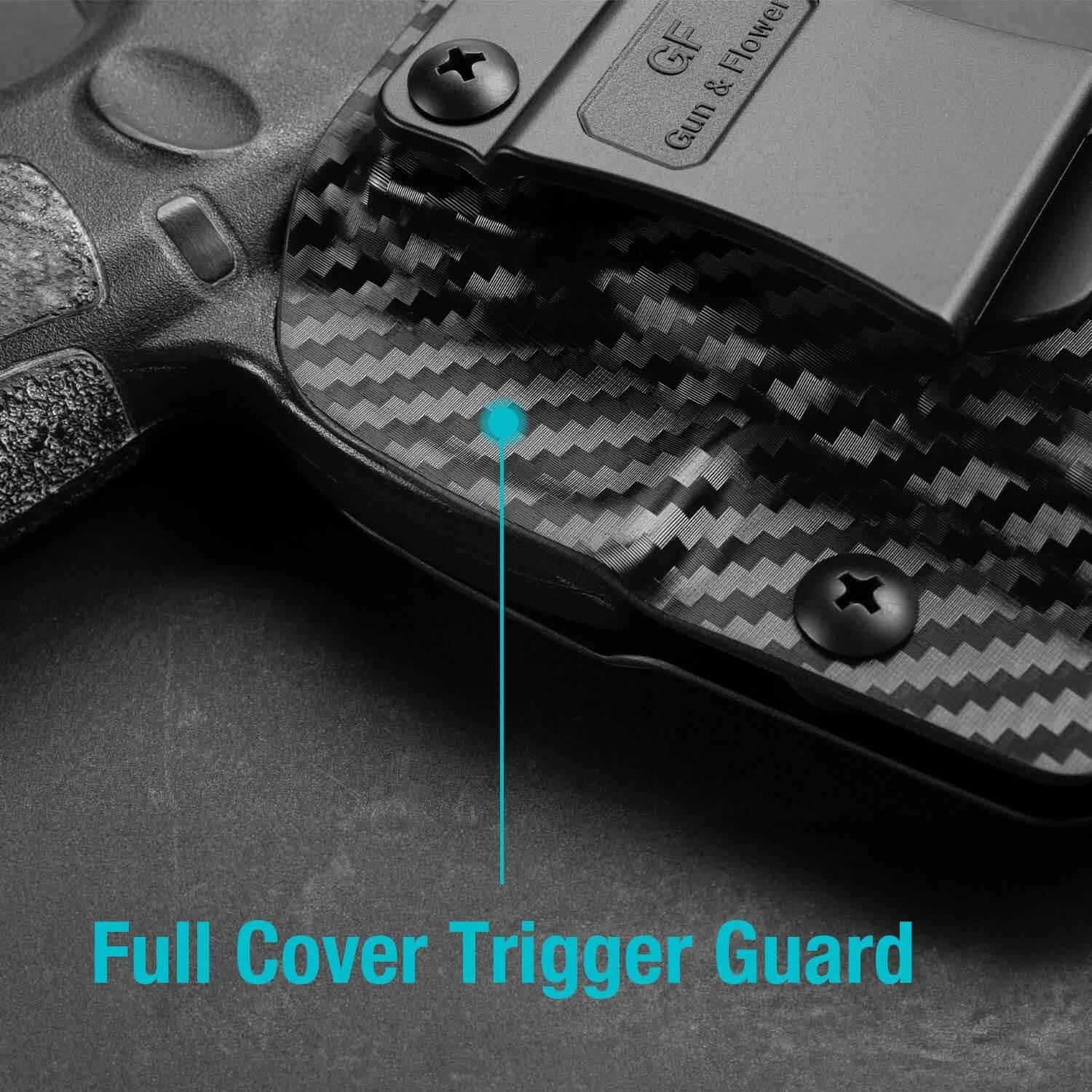 CARBON FIBER IWB kydex Holster for G17 G22 G31 (NOT FIT G22 GEN 5) - Inside waistband concealed carry, Right Hand | Gun & Flower