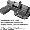 CARBON FIBER IWB kydex Holster for G17 G22 G31 (NOT FIT G22 GEN 5) - Inside waistband concealed carry, Right Hand | Gun & Flower