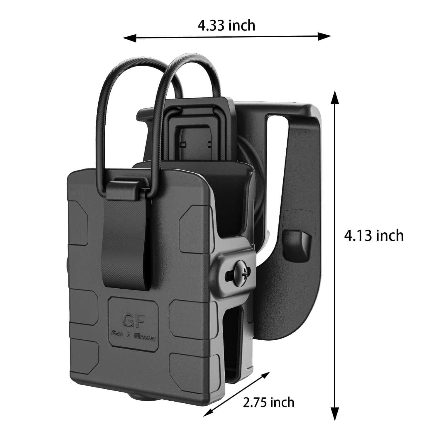 Tactical Radio Holster for Two-Way Walkie Talkies, Radio Pouch for Mot ...