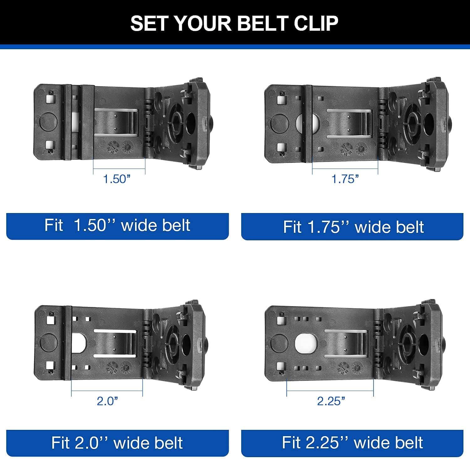 Basketweave Kydex Handcuff Case Fit ASP Handcuffs & Hinged Handcuffs & Chain Handcuffs, Strap Removable&Retention Adjustable,1.5&1.75&2.0&2.25'' Duty Belt | Gun & Flower