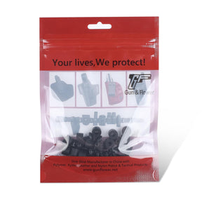 12 Sets Black Chicago Screws for DIY Kydex/Leather Holsters, Clips & Knife Sheaths - Includes Phillips Truss Heads, Slotted Fasteners & Rubber Spacers | Secure Fit, Anti-Loosening