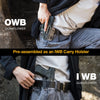 IWB/OWB Convertible Holster, Clear & Kydex Combo Fit: Taurus G3C/G2C/Millennium G2 PT111/PT140, Adjustable Ride Height, Right Hand | Gun & Flower