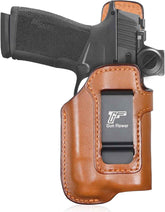 Sig Sauer P365 X-Macro IWB Leather Holster w/TLR-7 X Light - Light-Bearing Concealed Carry, Fits P365 X-MACRO / TACOPS / COMP, Optic Cut, 1.5"-1.75" Belts, Right Hand