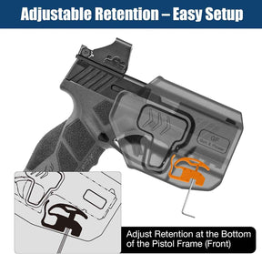 Taurus GX2 OWB Belt Clip Holster , Level II Retention Outside Waistband Holster, RDS Ready