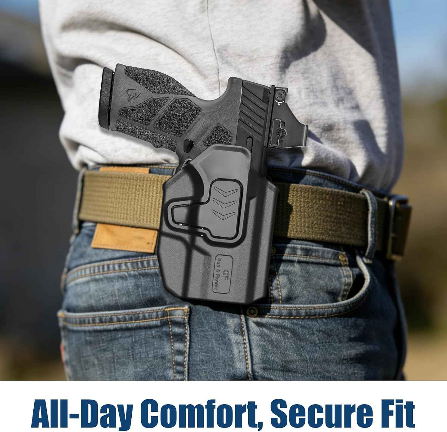 Taurus GX2 OWB Belt Clip Holster , Level II Retention Outside Waistband Holster, RDS Ready