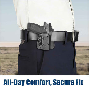 Smith & Wesson Bodyguard 2.0 OWB Holster - Level II Retention, RDS / Optic Ready, 360° Adjustable Silicone Paddle, Outside Waistband Right Hand