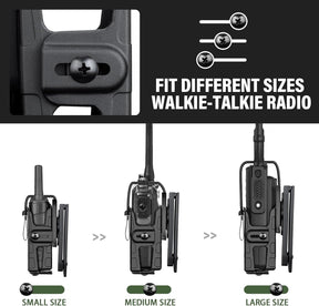 Gun & Flower Molle – Durable Black for Radios, Secure Fit, Easy Attachment for Outdoor, Tactical, and Work Use GUN & FLOWER