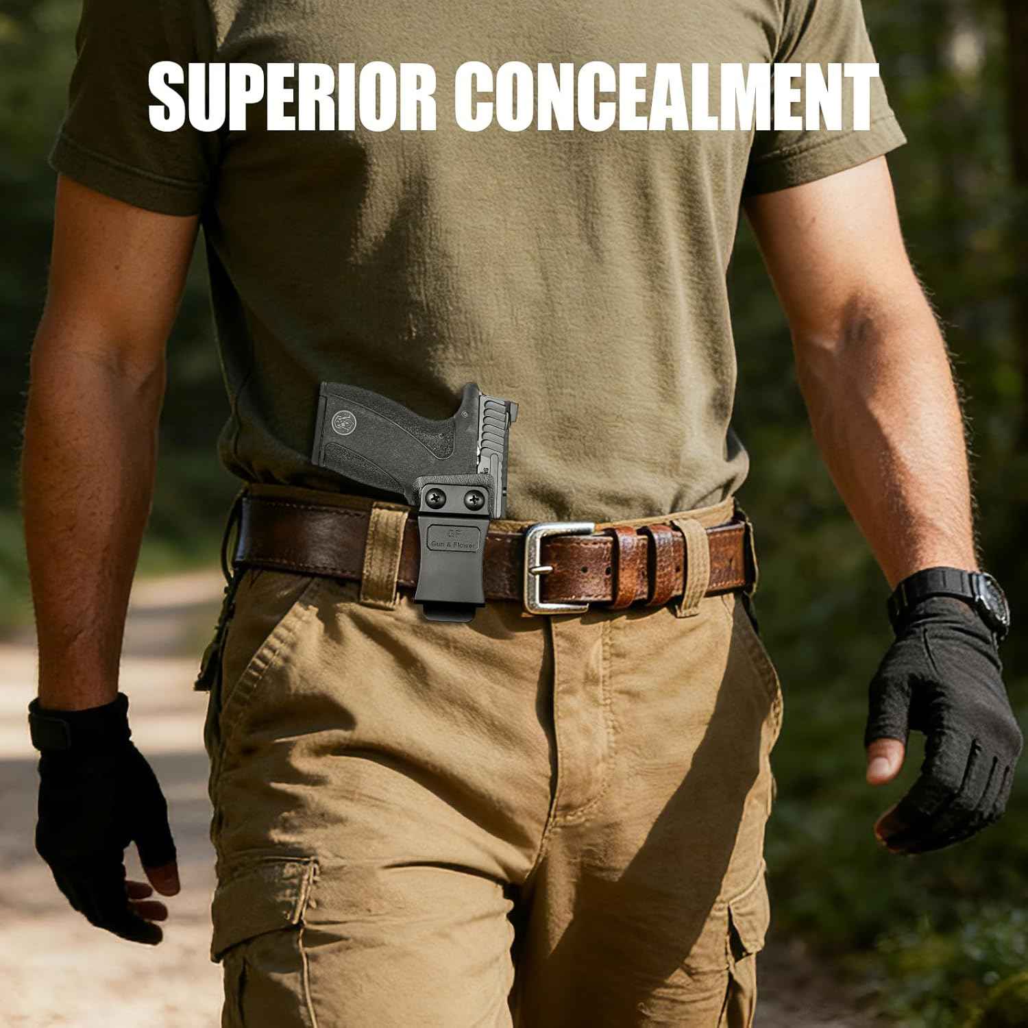 Gunflower S&W Bodyguard 2.0 IWB Kydex Holster - Optic Cut, Adjustable Retention & Cant, Concealed Carry Inside Waistband, Right Hand