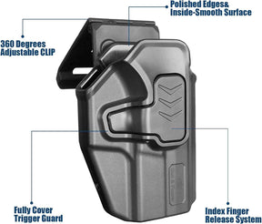 Springfield Hellcat Pro OWB Belt Clip Holster - Level II Retention, RDS / Optic Ready, Outside Waistband Right Hand