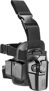 Level II Drop Leg Holster, Universal Holster for Sub-Compact Pistol, Fits Glock 43X MOS, G43X, Sig P365 XMacro P365XL P365, Taurus G3C G2C GX4, SCCY CPX 2 Gen3, Hellcat Pro, Ruger Security 9 SR9