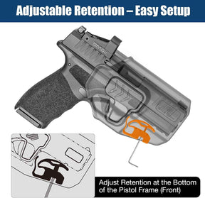 Springfield Hellcat Pro OWB Belt Clip Holster - Level II Retention, RDS / Optic Ready, Outside Waistband Right Hand