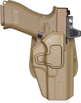 Glock 17/19/19X/22/23/44/45 OWB Holster - Level II Index Finger Release, Optic Ready / MOS Compatible, Fits Ruger RXM, PSA Dagger Compact & Glock 31/32 Gen1-6, Adjustable Retention, Right Hand
