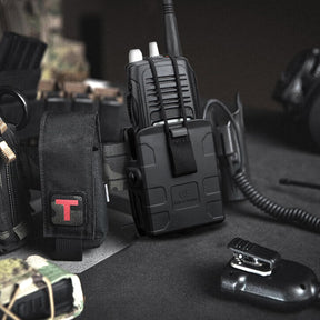 Gun & Flower Molle – Durable Black for Radios, Secure Fit, Easy Attachment for Outdoor, Tactical, and Work Use GUN & FLOWER