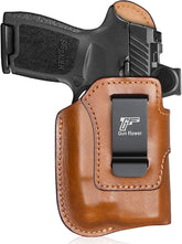 Sig P320 Compact / M18 IWB Leather Holster w/TLR-7 X / HL-X / TLR-7A / TLR-7 - Light-Bearing Optic Ready, Also Fits P320 XCarry & XCompact, 1.5"-1.75" Belts, Right Hand