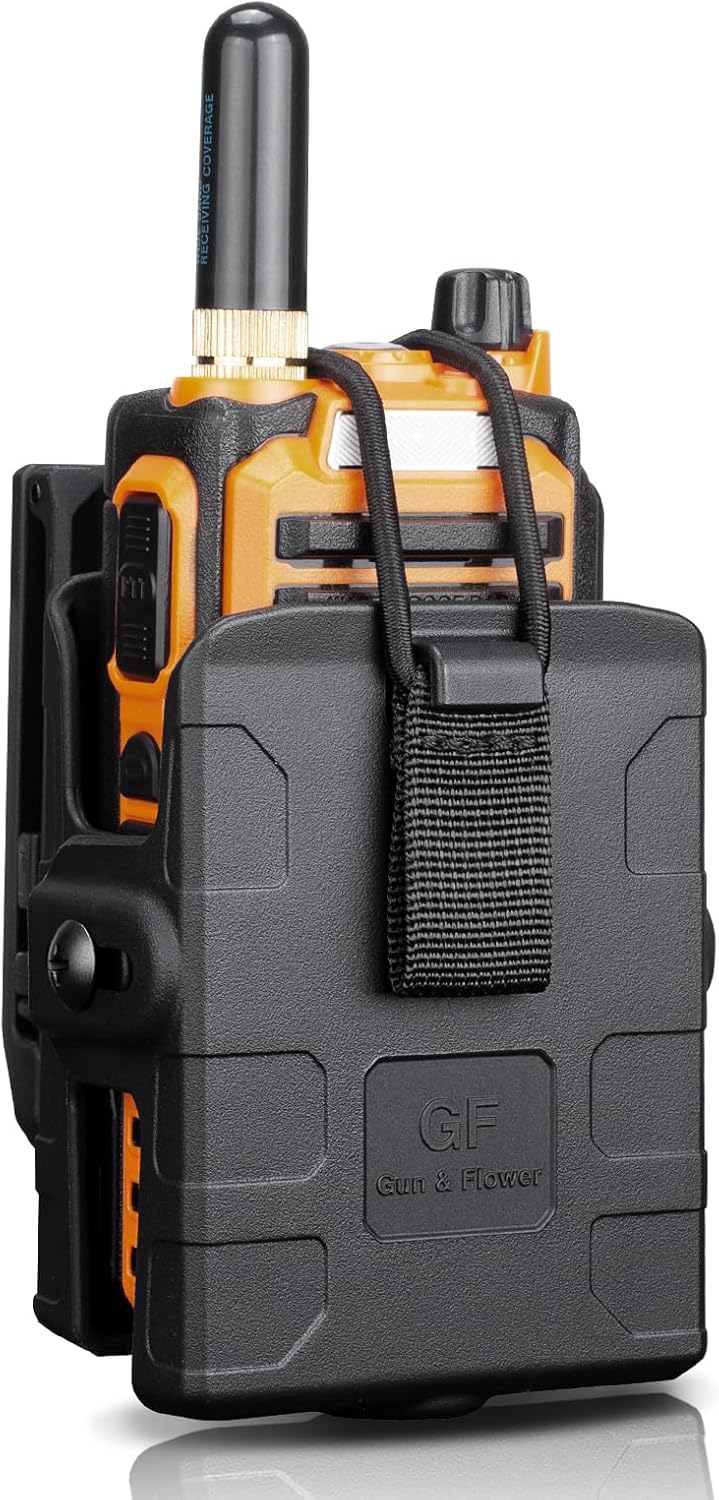 GUN & FLOWER Belt Clip – Durable Black for Secure Fit, Radios, Easy Attachment for Tactical, Outdoor, and Work Use polymerholster