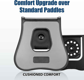 G19 OWB Index Finger Release Holster for Glock 19 G26 Gen 3 4 5, 19X 23 Gen 3 4, G 32 44 45 丨 Level II Retention, 360° Adjustable丨Optic-Compatible Option Available