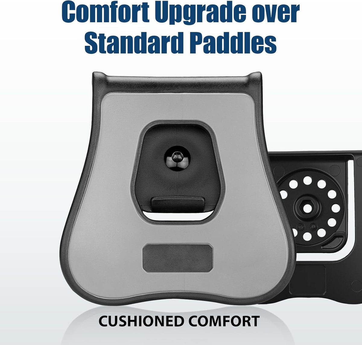 Sig Sauer P365 X-Macro OWB Silicone Paddle Holster - Level II Retention, 360° Adjustable Paddle or Duty Belt Clip, Injection Molded Polymer Outside Waistband, Right Hand