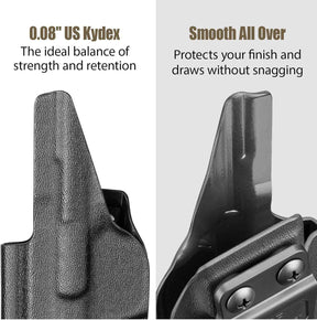 Gunflower S&W Bodyguard 2.0 IWB Kydex Holster - Optic Cut, Adjustable Retention & Cant, Concealed Carry Inside Waistband, Right Hand