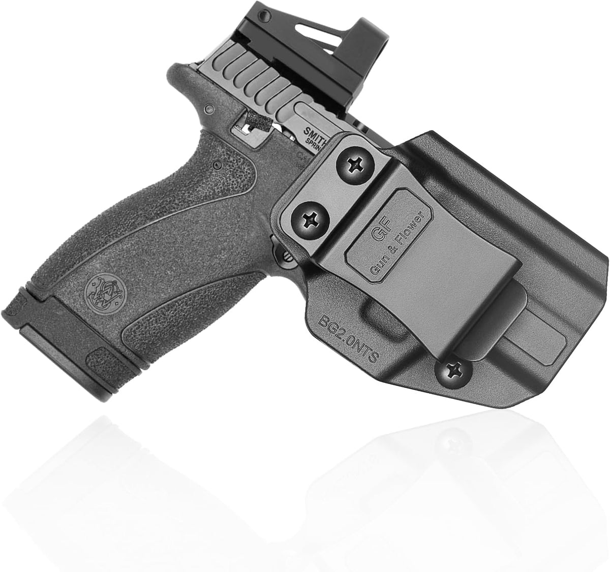Smith & Wesson Bodyguard 2.0 IWB Holster - Level I Retention, Fixed 1.5" Belt Clip, Injection Molded Polymer Inside Waistband Concealed Carry, Right Hand