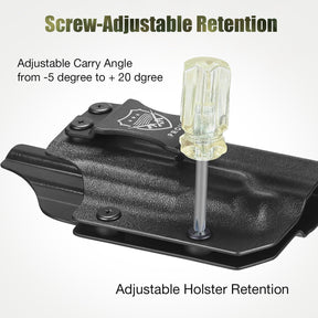 Glock 43X MOS / G48 MOS IWB Kydex Holster - Optics-Ready, TLR-7X/HL-X Sub Compatible, Adjustable Cant & Retention, Fits G43X Rail/G48 Rail/PSA Dagger Micro, Right Hand GUN & FLOWER