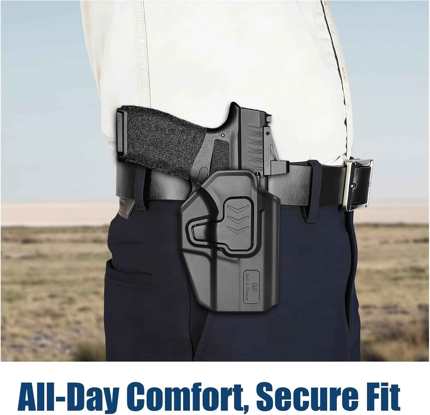 Springfield Hellcat Pro OWB Belt Clip Holster - Level II Retention, RDS / Optic Ready, Outside Waistband Right Hand