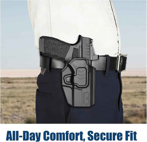 Springfield Hellcat Pro OWB Belt Clip Holster - Level II Retention, RDS / Optic Ready, Outside Waistband Right Hand