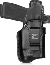 Sig Sauer P365 X-Macro IWB Leather Holster w/TLR-7 X Light - Light-Bearing Concealed Carry, Fits P365 X-MACRO / TACOPS / COMP, Optic Cut, 1.5"-1.75" Belts, Right Hand