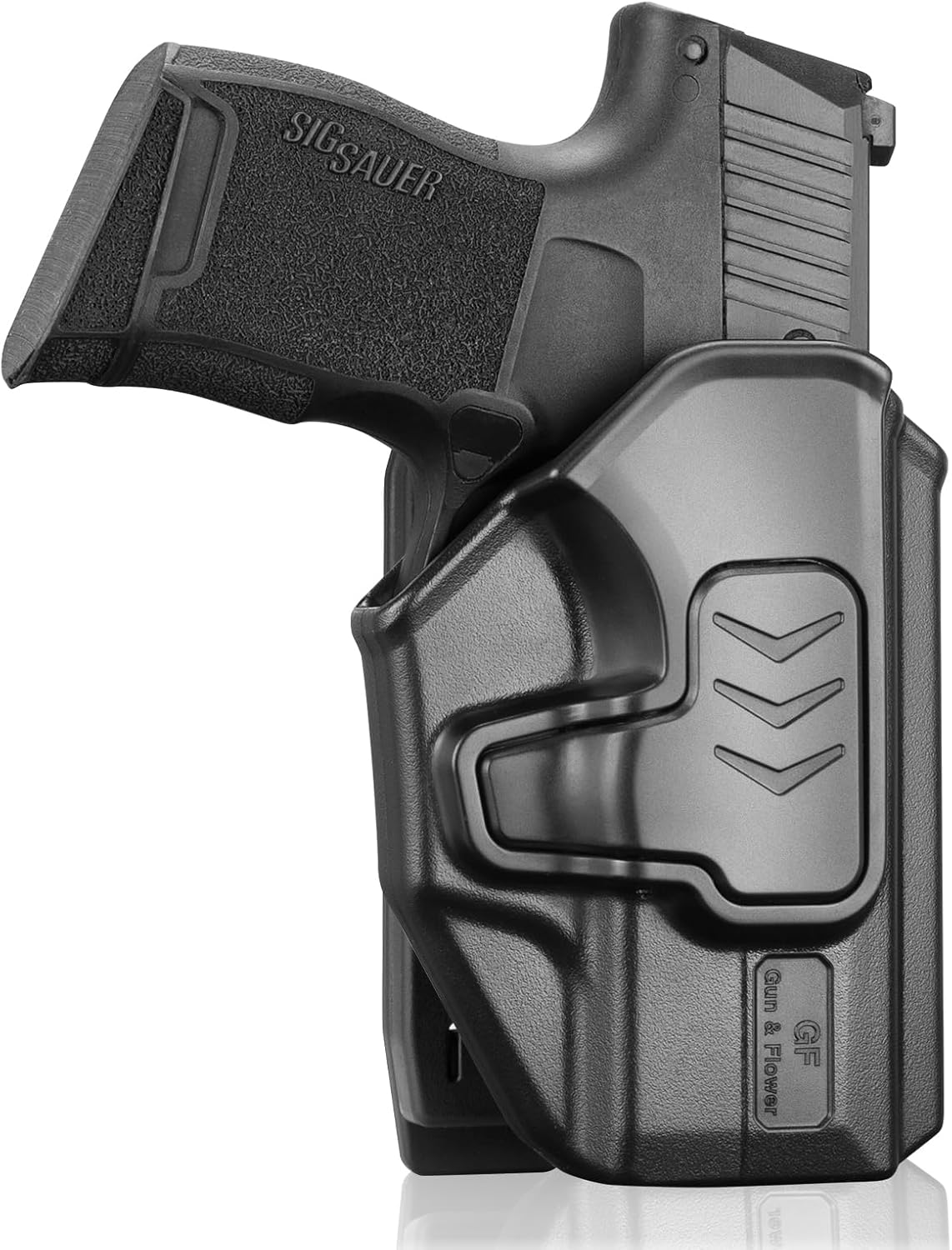 Gun & Flower P365 Holster with Molle Adapter, OWB Holster for Sig Sauer P365X / P 365 SAS / P365 .380, Index Release, Adjustable Cant, Right Hand GUN & FLOWER