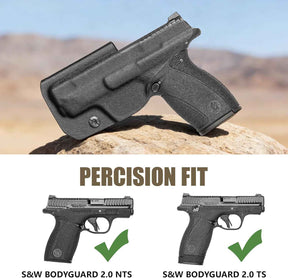 Gunflower S&W Bodyguard 2.0 IWB Kydex Holster - Optic Cut, Adjustable Retention & Cant, Concealed Carry Inside Waistband, Right Hand