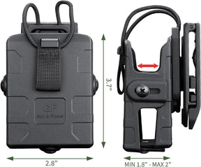 GUN & FLOWER Belt Clip – Durable Black for Secure Fit, Radios, Easy Attachment for Tactical, Outdoor, and Work Use polymerholster