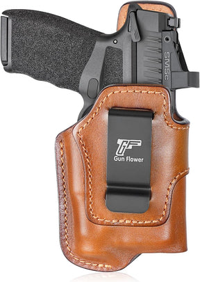 Hellcat Pro IWB Leather Holster w/TLR-7 X Sub, TLR-7 Sub & TLR-7 HL-X Sub - Optic Cut Light-Bearing Concealed Carry, Fits Hellcat Pro OSP / Comp / Threaded, 1.5"-1.75" Belts