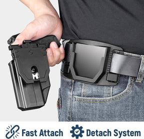 Gun & Flower P365 Quick Release Holster, OWB Holster for Sig Sauer P365X / P 365 SAS / P365 .380 ACP, Fast Detach Base, Index Finger Release, Adjustable Cant, Not for XL/XMacro GUN & FLOWER