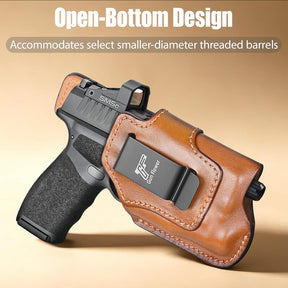 Hellcat Pro IWB Leather Holster w/TLR-7 X Sub, TLR-7 Sub & TLR-7 HL-X Sub - Optic Cut Light-Bearing Concealed Carry, Fits Hellcat Pro OSP / Comp / Threaded, 1.5"-1.75" Belts
