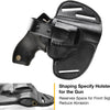 Handmade Leather Holster for S&W J Frame, 38 Special Revolvers Ruger LCR,S&W 442/642, Taurus, Charter, and Other 38 Special Snub Nose Revolvers up to 2.25" Barrel|Gun & Flower