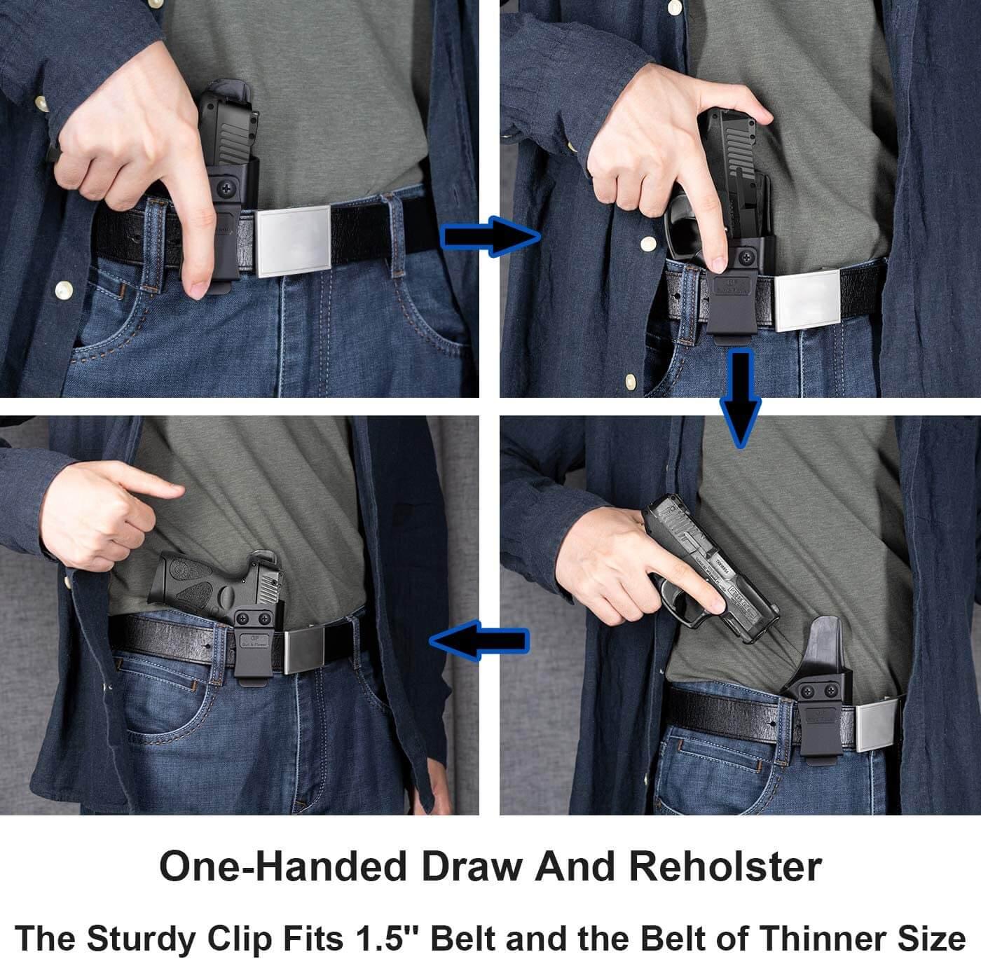 Taurus G3 IWB Kydex Holsters with Claw | Adj. Cant & Retention | Inside Waistband | Right Hand