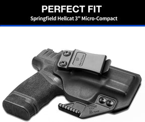 Springfield Hellcat 3" Micro-Compact IWB Kydex Holsters with Claw Adj. Retention | Right Hand