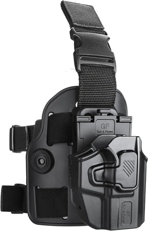 Level II Universal Drop Leg Holster, Thigh Holster for Sub-Compact Pistol, Fits Taurus G3C G2C GX4, G43X MOS, G43X, Sig P365 XMacro, P365XL, P365, SCCY, CPX 2 Gen3, Hellcat Pro, Ruger Security 9 SR9