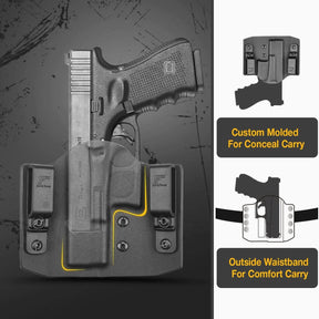 OWB Kydex Holster for M&P 9/40/45 4'' 3.6'' 3.5'' Barrel Model and S&W SD9 VE/SD40 VE - Right Hand | Gun & Flower