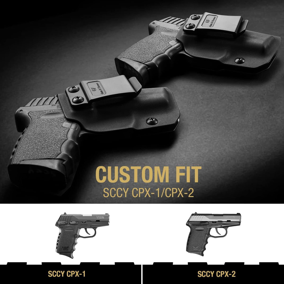 SCCY CPX1/CPX2 with No Rail Kydex IWB Holster | Gun & Flower