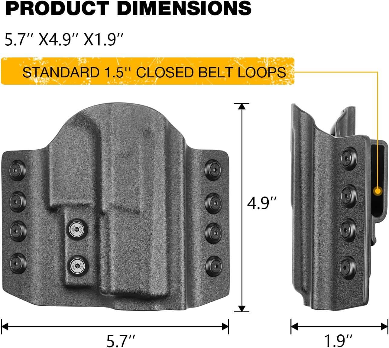 OWB Kydex Holster for CZ P-07 - Right Hand | Gun & Flower