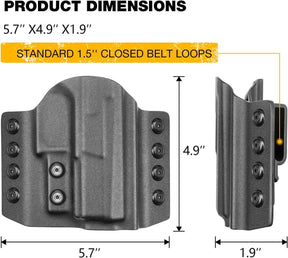 OWB Kydex Holster for CZ P-07 - Right Hand | Gun & Flower