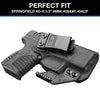 Kydex IWB Holster with Claw for Springfield XD-S XDS 3.3" 9mm/.40S&W/.45 ACP Appendix Cross Draw Concealed Carry Belt Clip Holsters | Gun & Flower