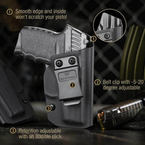 SCCY CPX1/CPX2 with No Rail Kydex IWB Holster | Gun & Flower