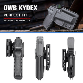 OWB Kydex Holster for SCCY CPX-1 CPX-2 with No Rail, Outside Waistband Holster with Red Dot Sight Optics Cut | Gun & Flower