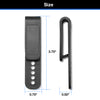 L-shape Holster Clips Grip Hook Fit 1.5'' & 1.75'' Belt - 5 Pre-Drilled Hole Tuckable Clip for Holster Knife Sheath Molle Webbing