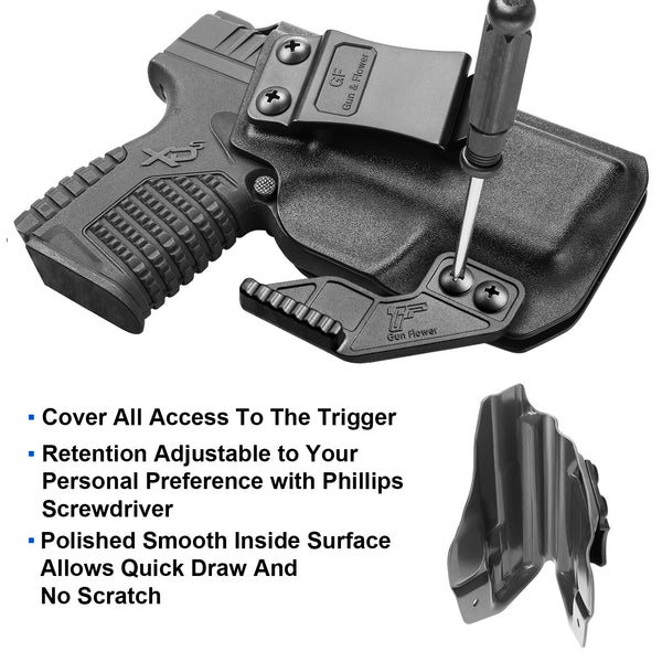 Kydex IWB Holster with Claw for Springfield XD-S XDS 3.3